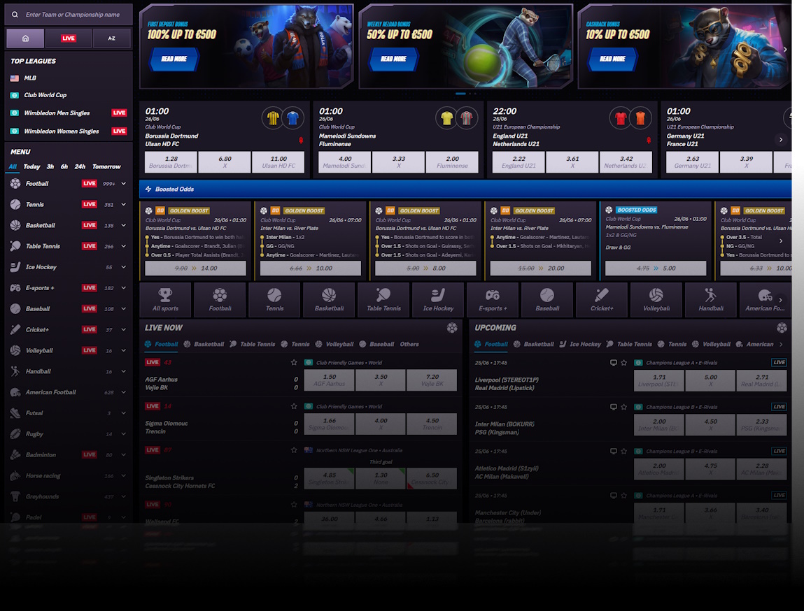 WinRolla Sportwetten Dashboard