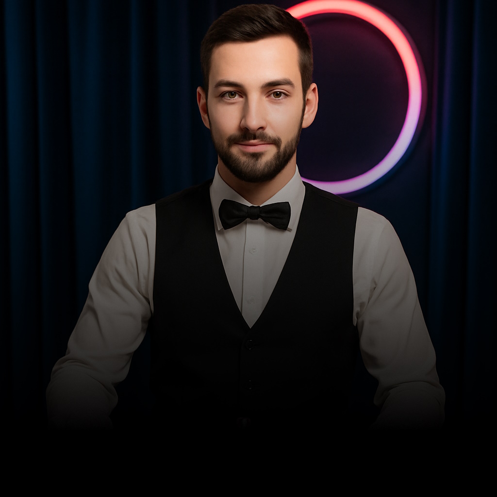 Live-Casino-Tisch mit Dealer